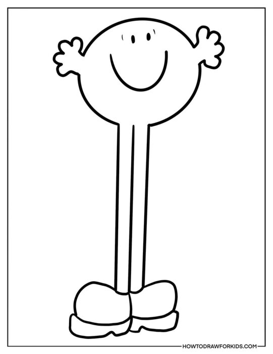 Mr.Tall Coloring Page