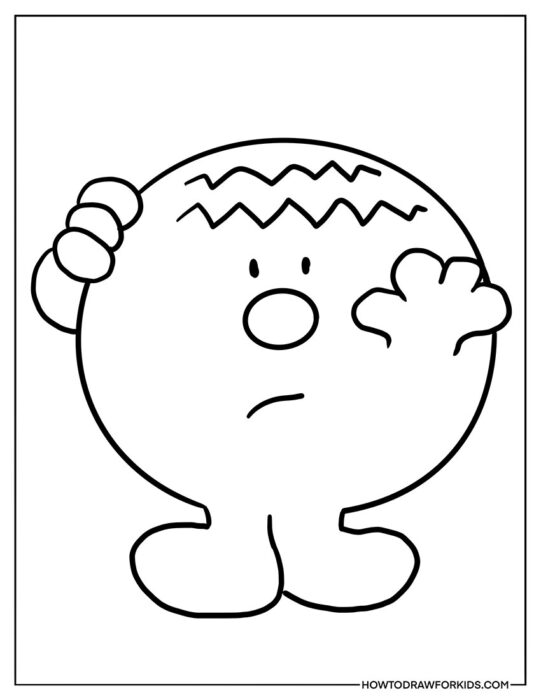 Mr.Worry Printable Coloring Book