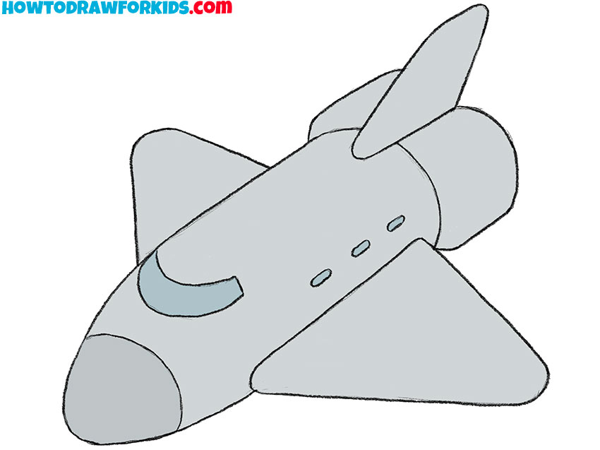 Color the space shuttle