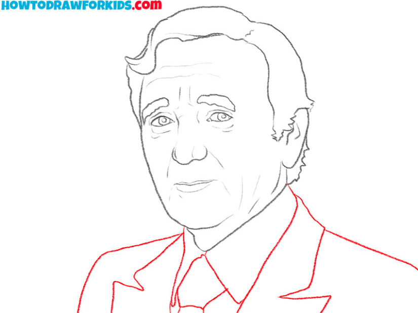 How to Draw Charles Aznavour - Easy Drawing Tutorial For Kids