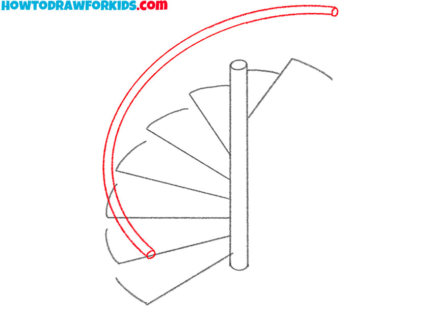 Draw the handrail