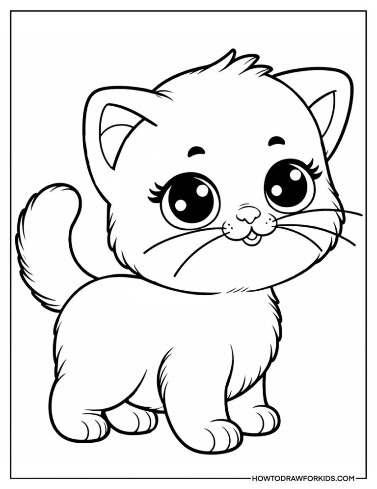 Cat Coloring Pages Free Printables