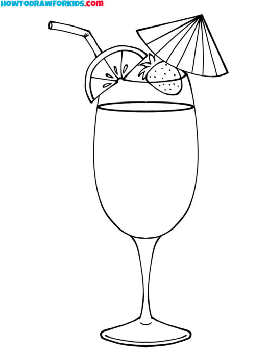 Cocktail Coloring Sheet