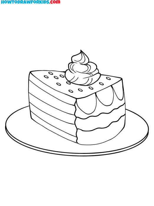 Dessert Drawing to Color