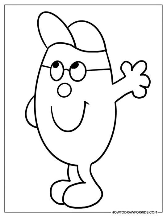 Mr. Brave Simple Coloring Sheet