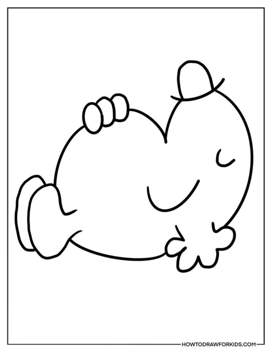 Mr. Lazy Coloring Sheet