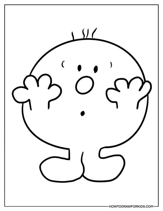 Mr. Quiet Coloring Sheet Beginners