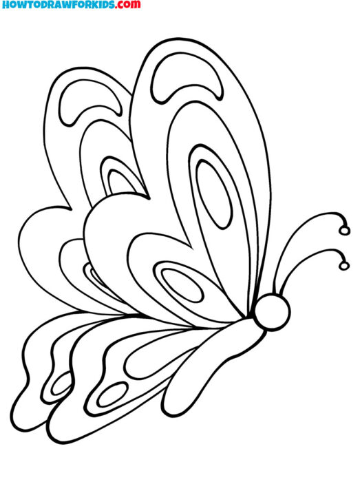 Simple Butterfly From the Site for Coloring