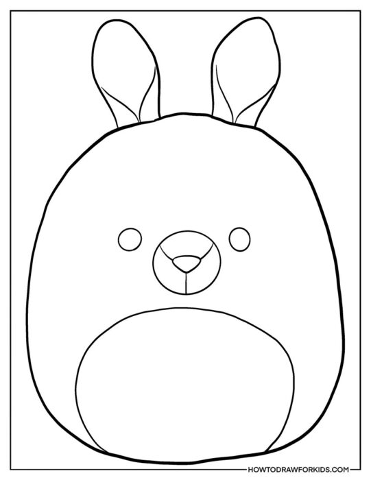 Squishmallow Kangaroo Outline