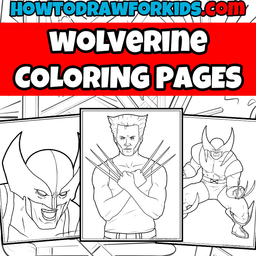 Wolverine Coloring Page Featured Image