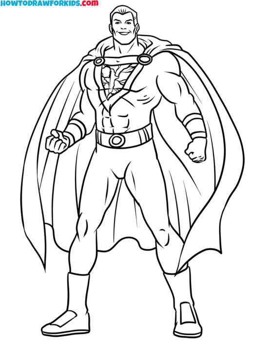 Black Adam Coloring Sheet