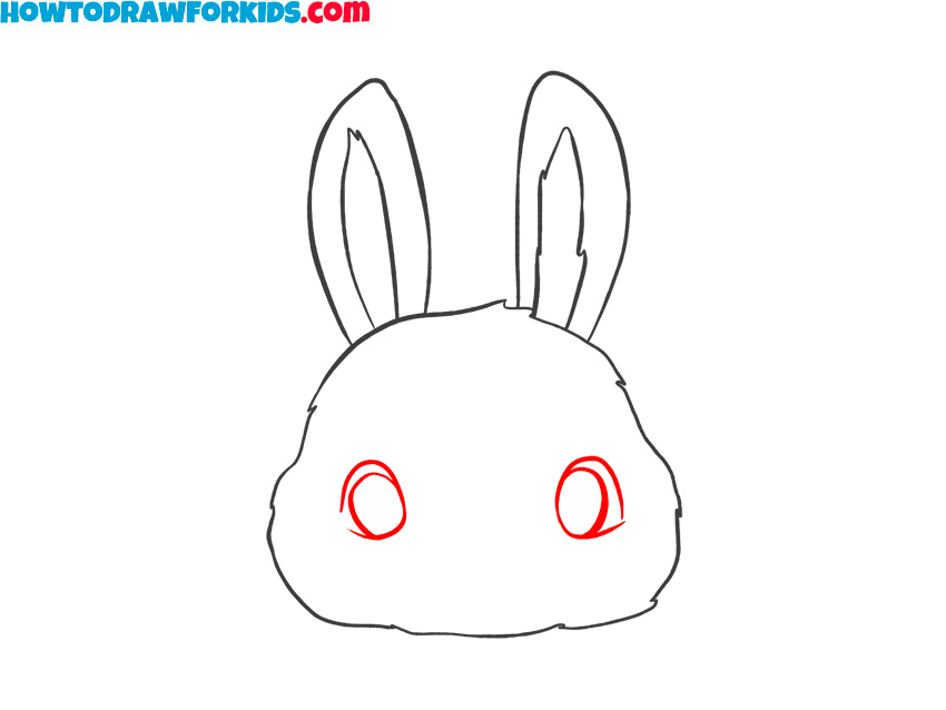 Draw the bunny’s eyes