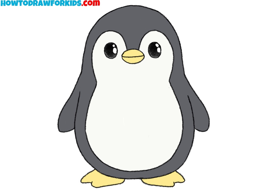 Color the penguin