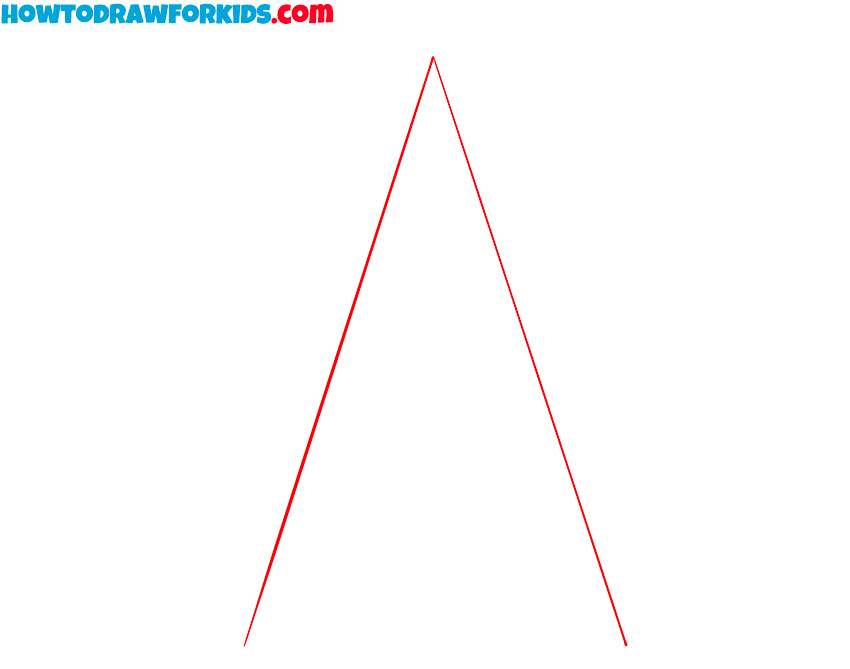 Draw the first two lines of the star