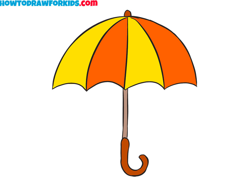 Color the umbrella