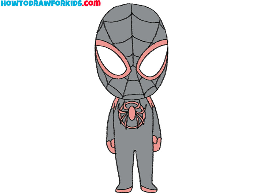 Add colors to your Miles Morales drawing