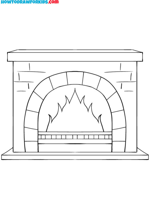 Fireplace Coloring