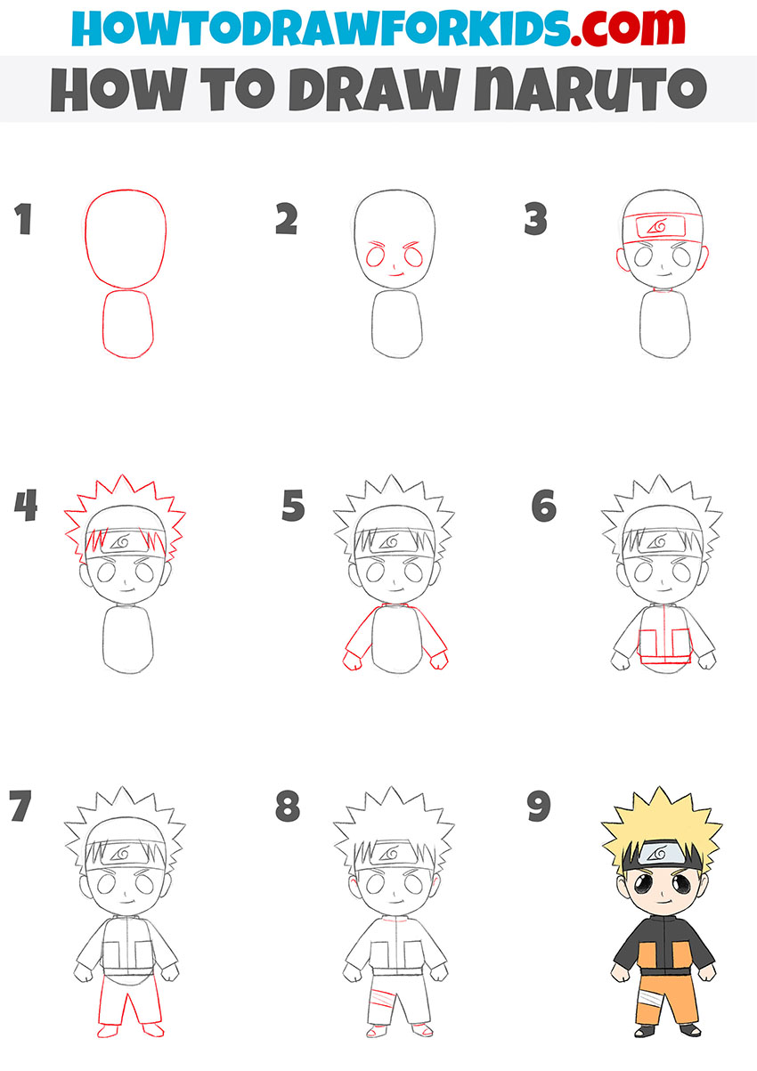 How to Draw Naruto Step by Step