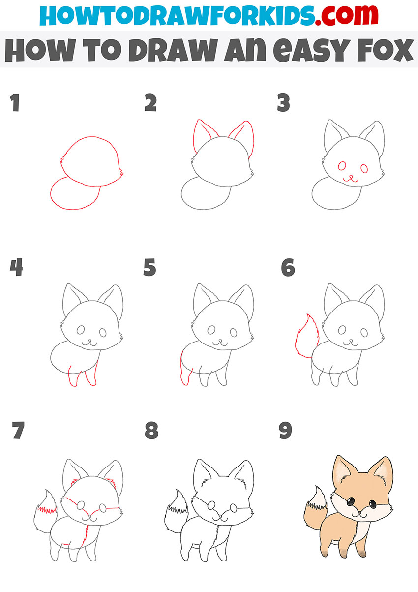 How to Draw a Fox Step by Step