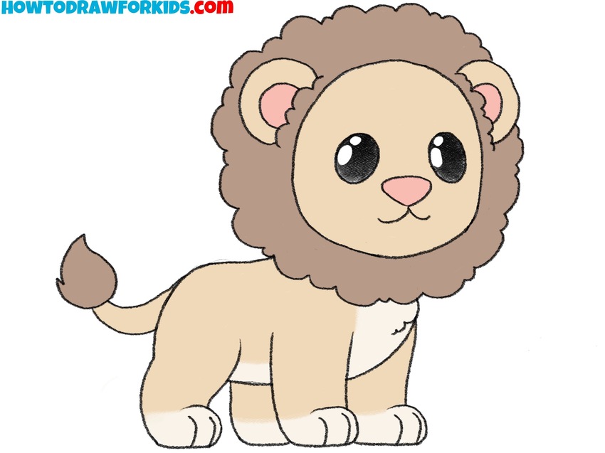 How to draw a lion featured image