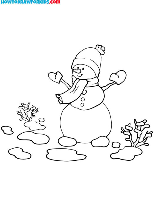 Snowman Coloring Sheet