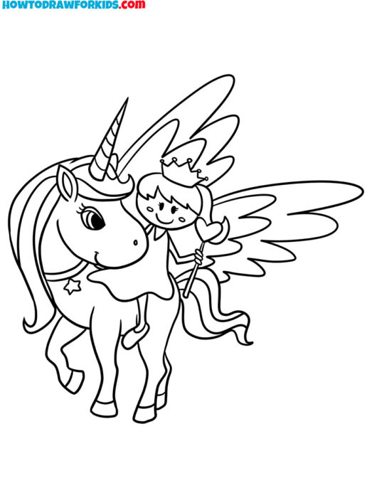 Unicorn and Princess Coloring for Kids