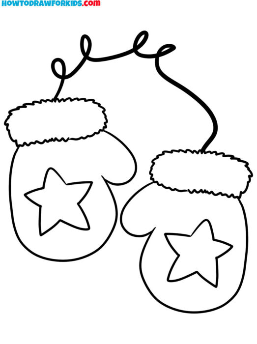 Winter Mittens Coloring Page