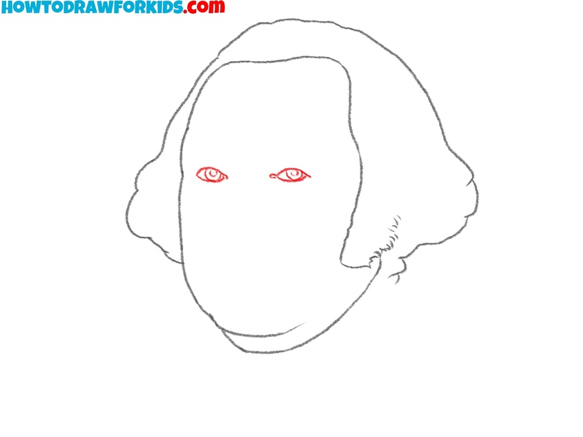 Draw George Washington’s eyes