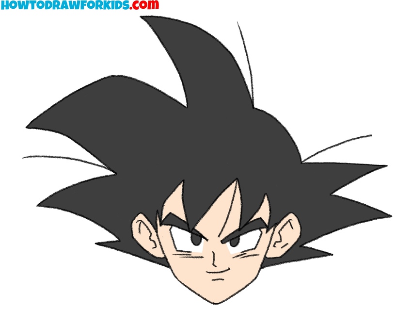 Add colors to Goku head