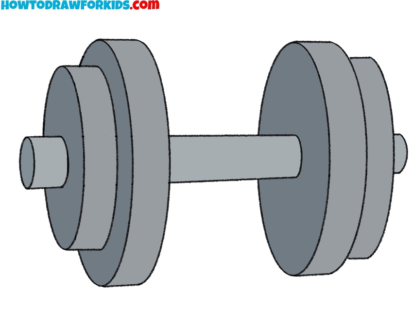 Add colors to the dumbbell