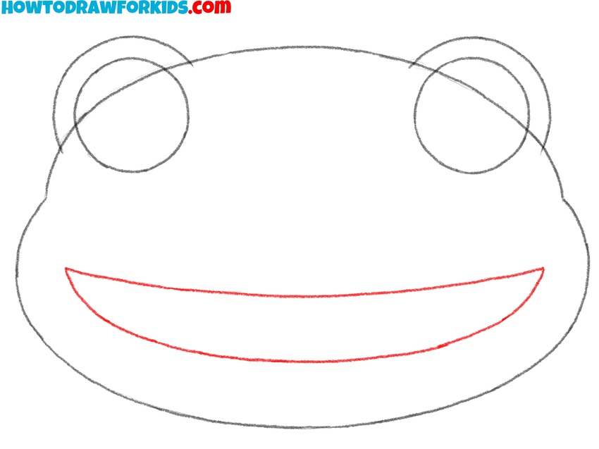 Draw the frog mouth