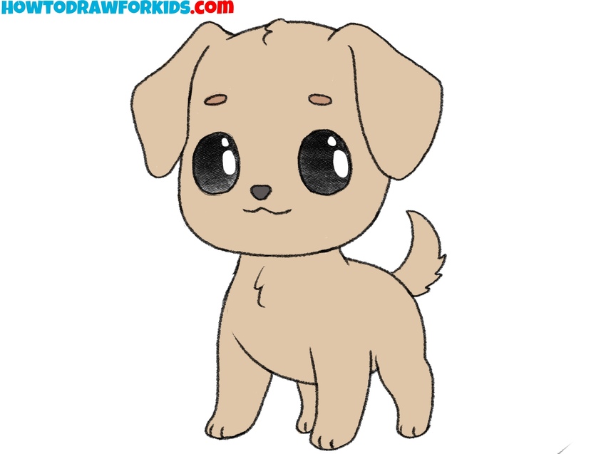 Color the puppy