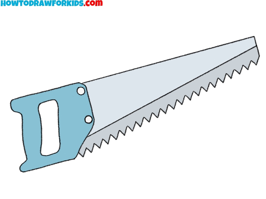 Add color to your saw drawing