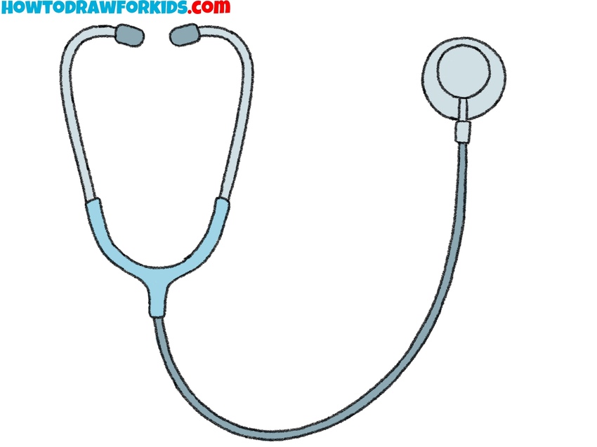 Finalize and color the stethoscope