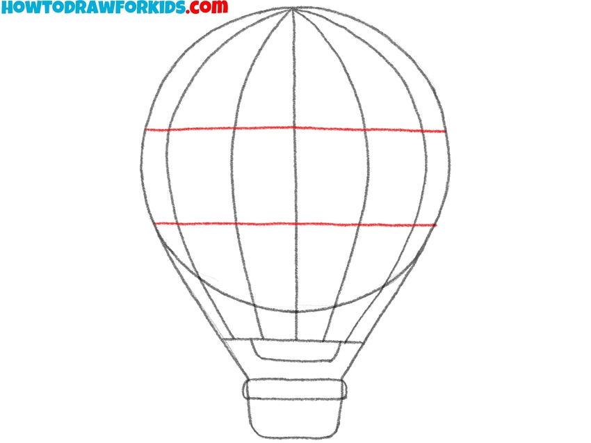 Add horizontal lines to the balloon