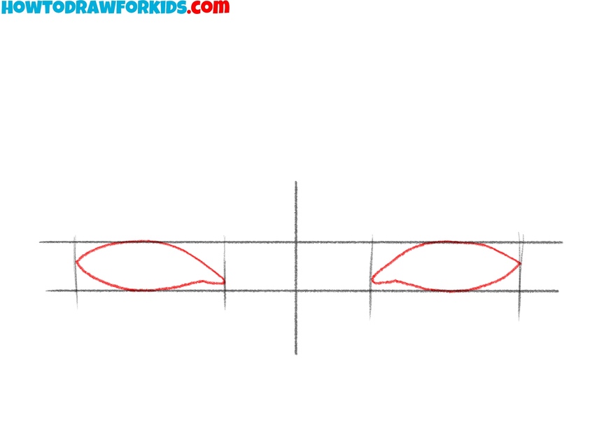 Outline the male eyes shapes