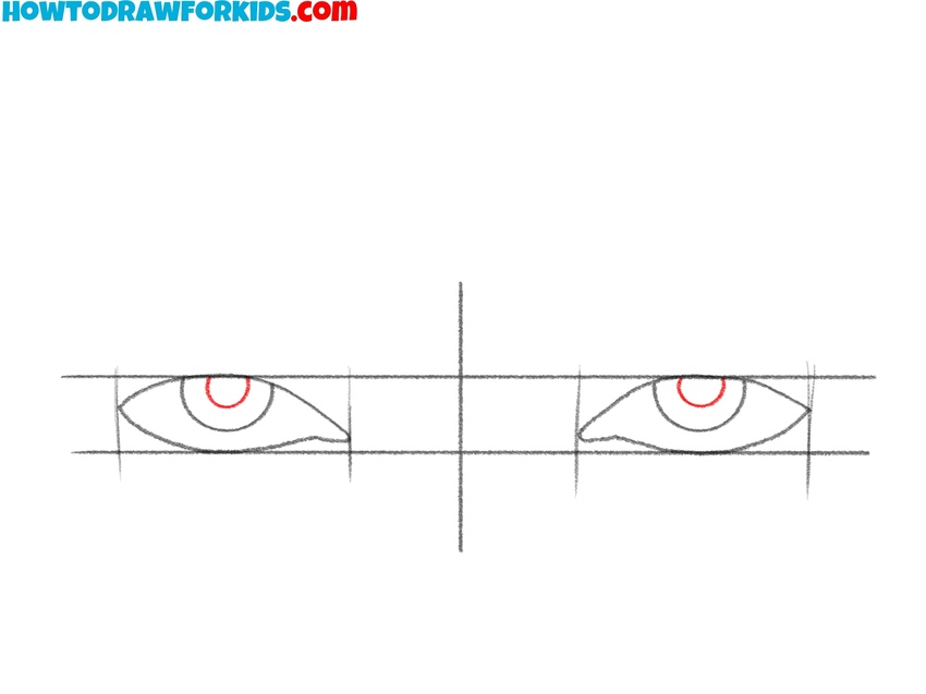 Draw the pupils