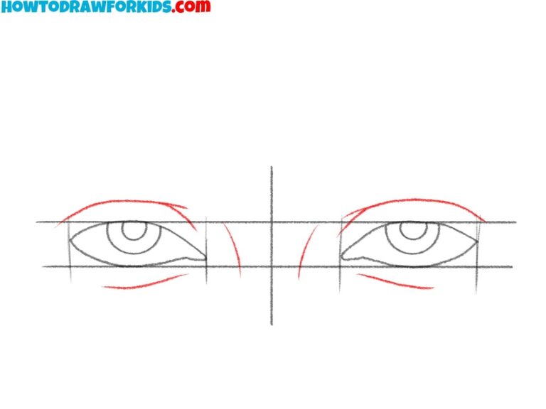 How to Draw Male Eyes - Easy Drawing Tutorial For Kids