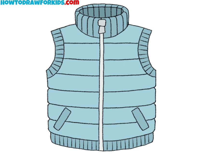 How to draw a winter vest featured image