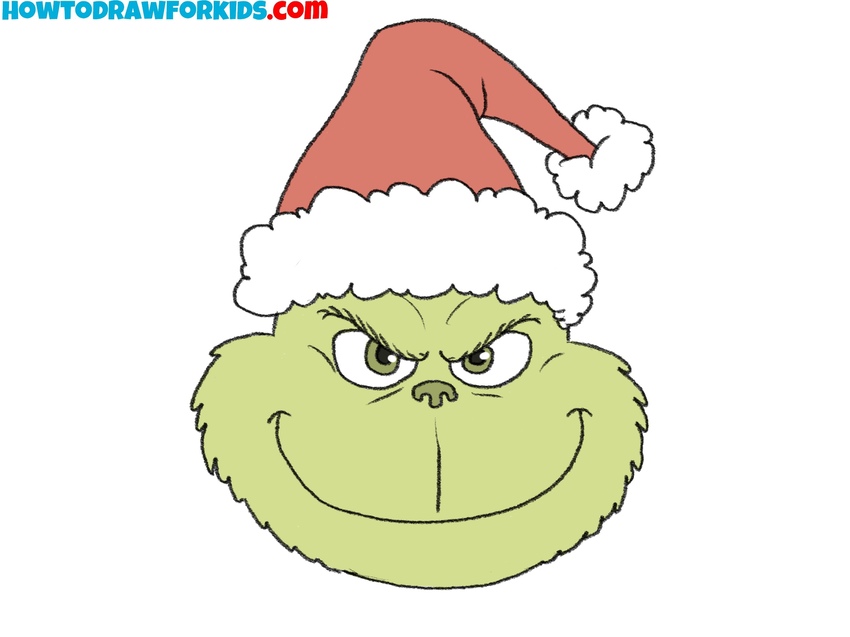 How to draw the Grinch face featured image