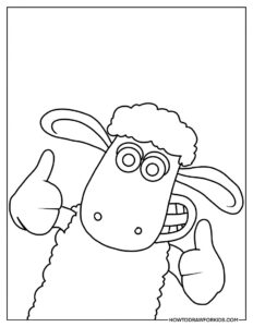 Shaun the Sheep Coloring Pages - Free Printables