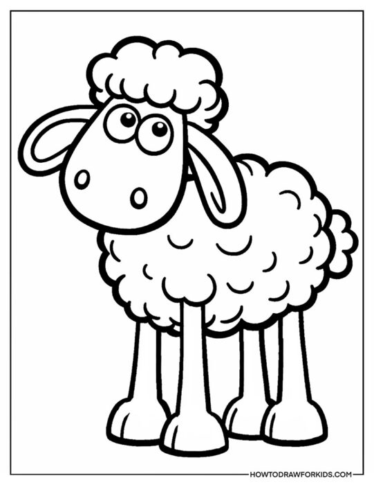 Sheep Coloring Sheet