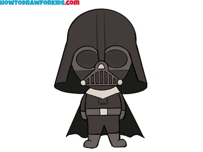 Color your Darth Vader drawing