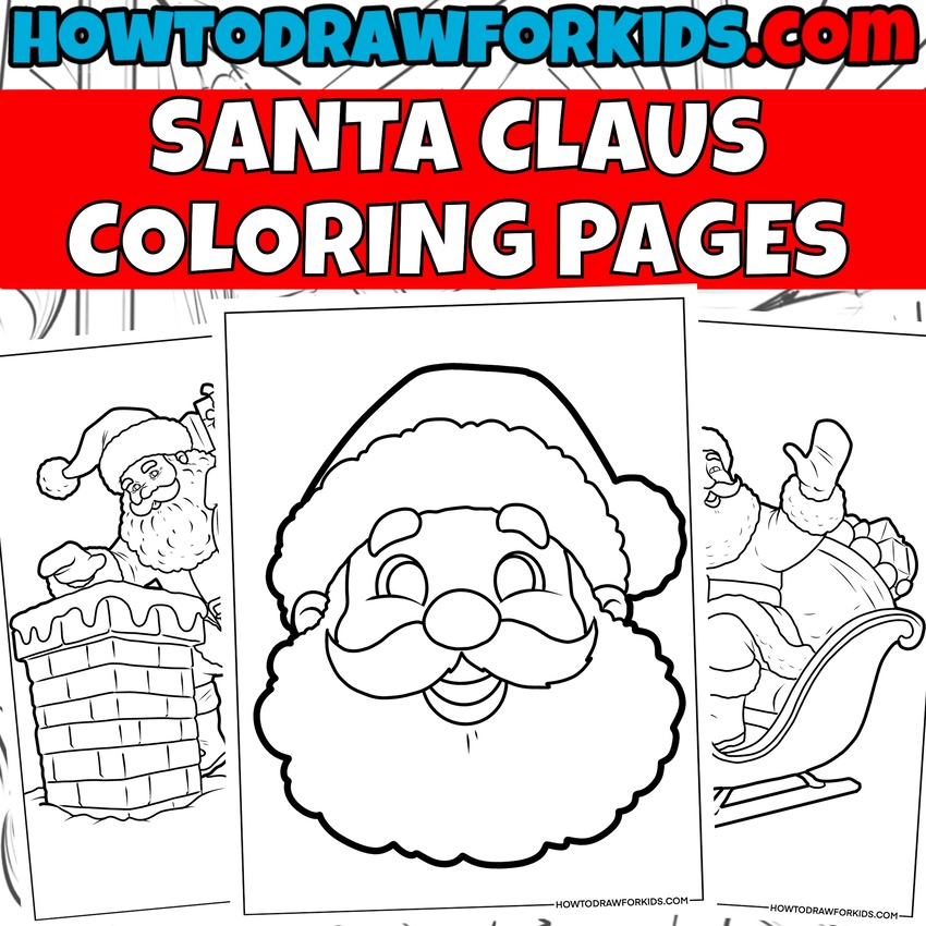 Santa Claus Coloring Pages Featured Image