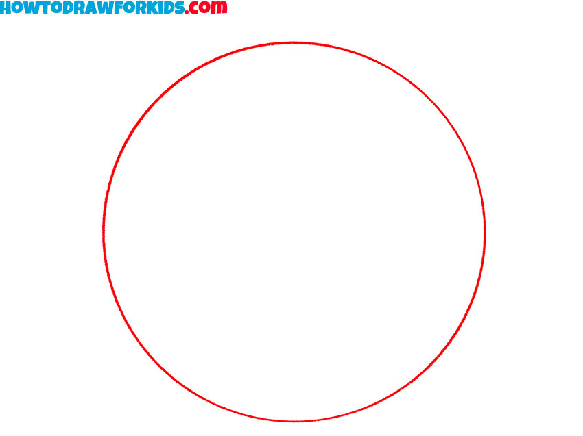 Draw the basic outline of Earth