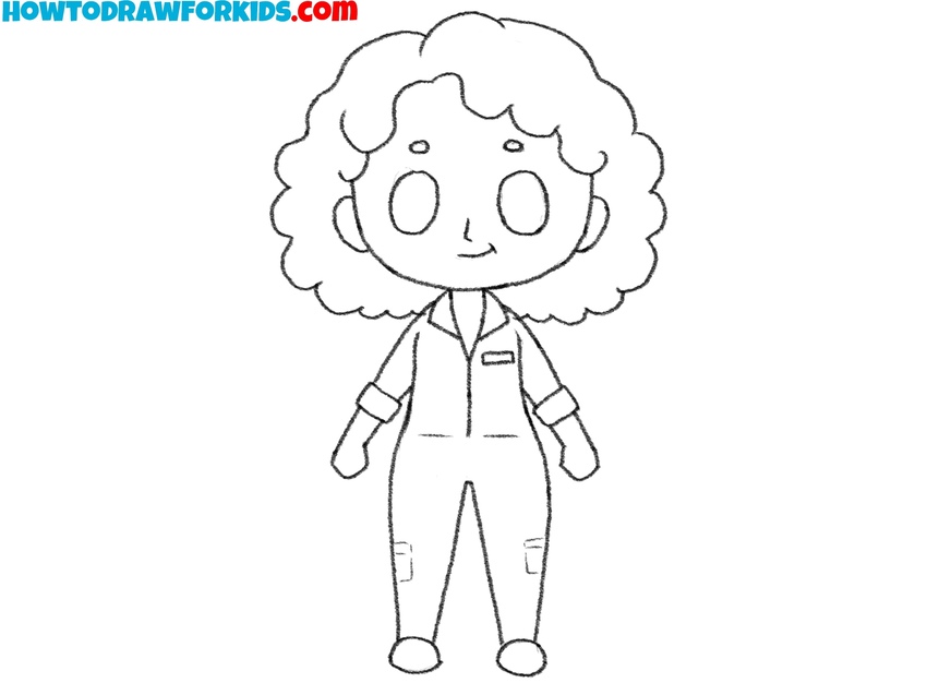 Finalize the drawing of Ellen Ripley