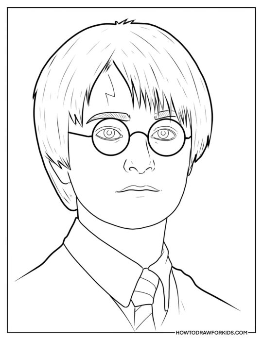 Harry Potter Portrait Coloring Page