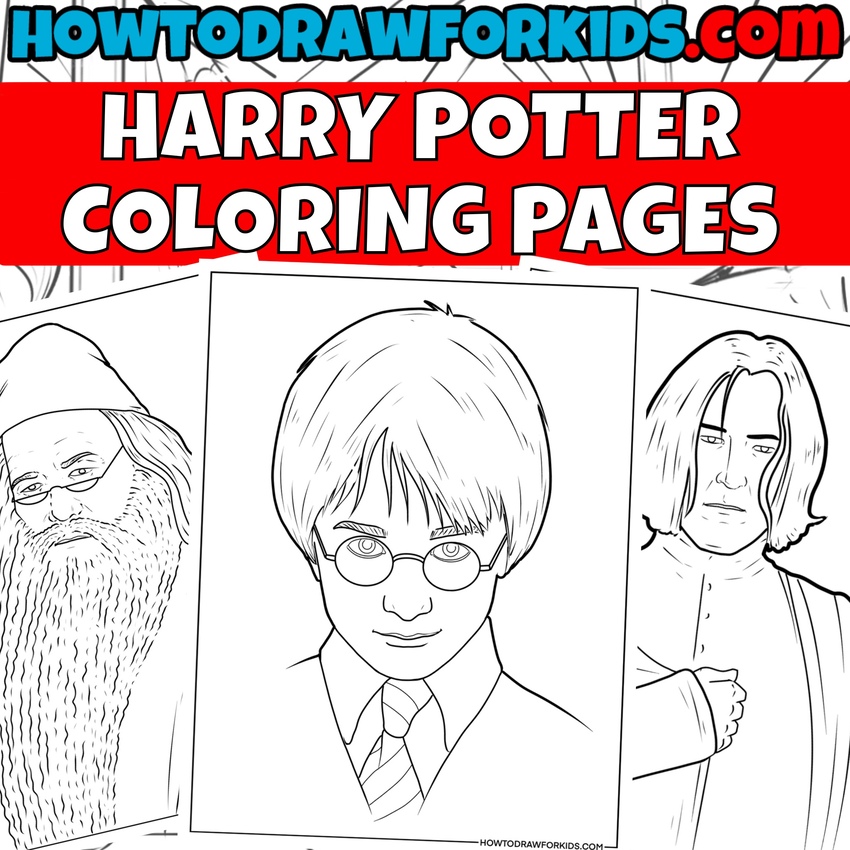 Harry Potter coloring pages featured image