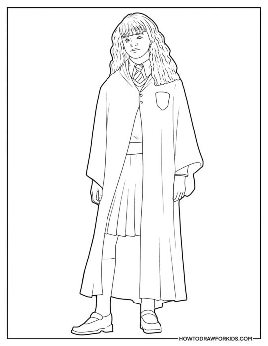 Hermione Granger Coloring Page