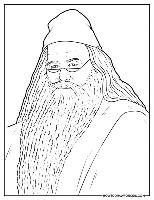 Professor Dumbledore For Coloring